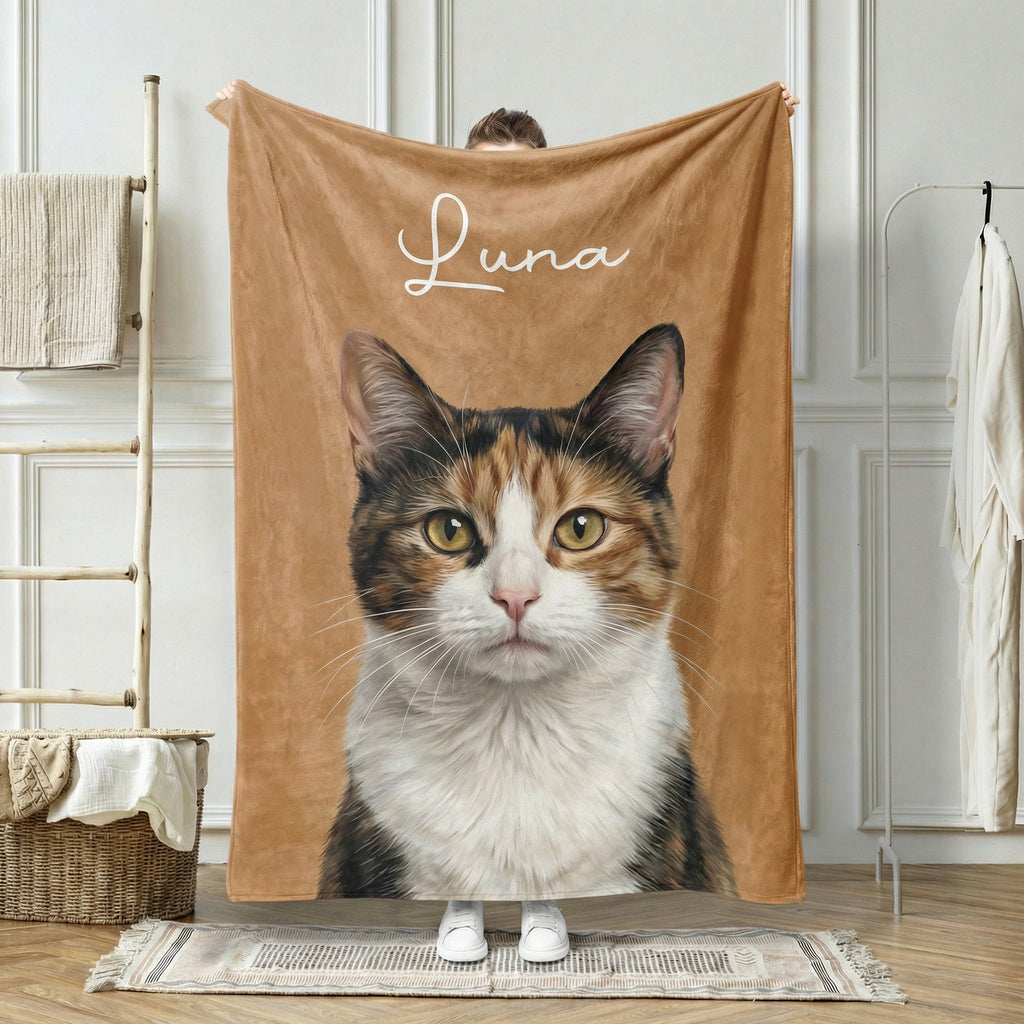 Custom Pet Full Photo Blanket