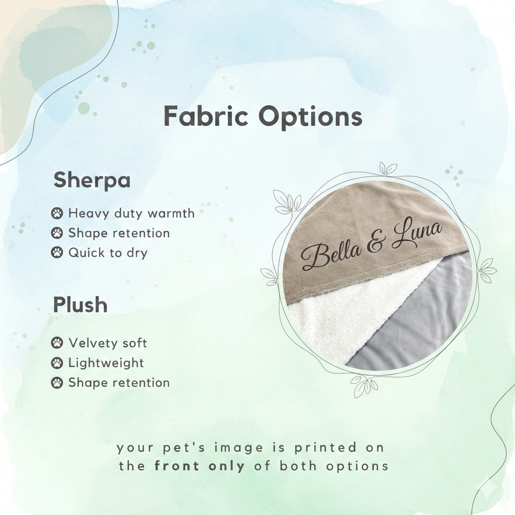 Custom Pet Full Photo Blanket
